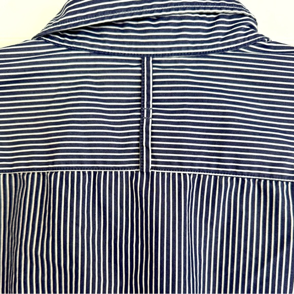 Banana Republic San Francisco New York Mens Shirt White/ Blue - Picture 4 of 8